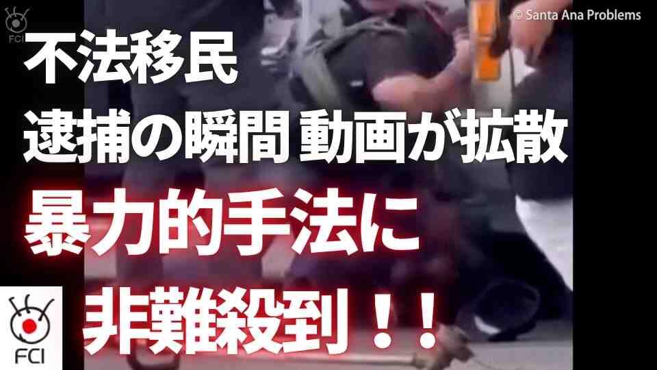 抗議デモ激化のLA近郊で　不法移民逮捕の動画拡散で非難集中